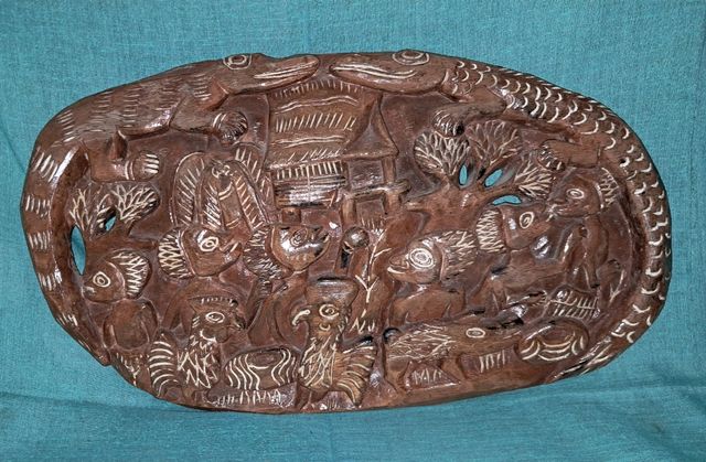 ARTE ÉTNICO AFRICANO MADERA TALLADA TRIBAL 