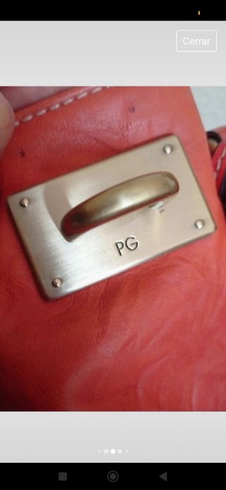 BOLSO DE PIEL NARANJA DE PURIFICACIÓN GARCÍA