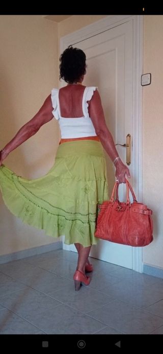 BOLSO DE PIEL NARANJA DE PURIFICACIÓN GARCÍA