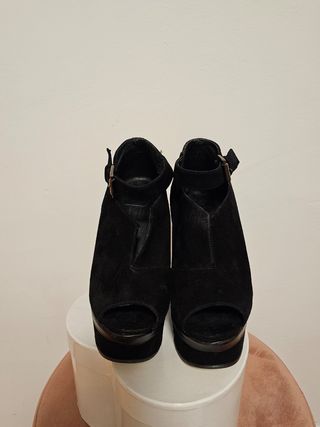 Botines altos plataforma topshop 38