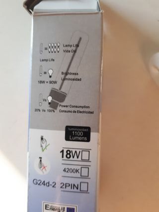 Fluorescente bajo consumo 18W