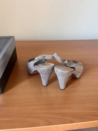 Sandalias de ante