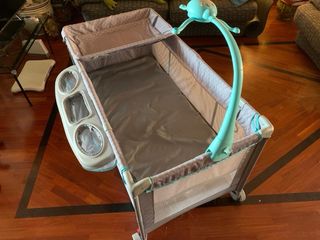 Kinderkraft Lettino da Viaggio Grigio/Azzurro