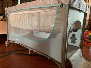 Kinderkraft Lettino da Viaggio Grigio/Azzurro