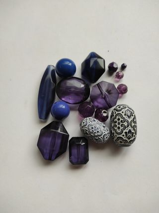 Palline per bigiotteria viola / blu