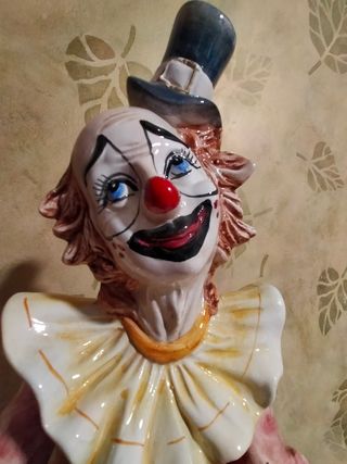 ceramica vintage pagliaccio capodi