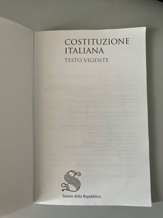 costituzione italiana