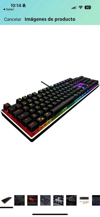Teclado mecánico blue switch