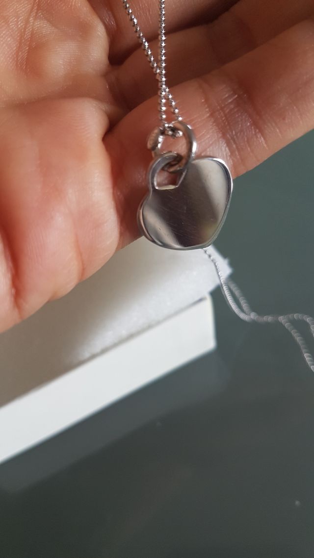 Collanina  ciondolo cuore argento 
