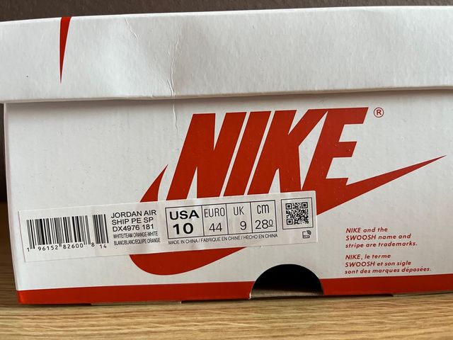 JORDAN AIR SHIP PE SP TEAM ORANGE T44