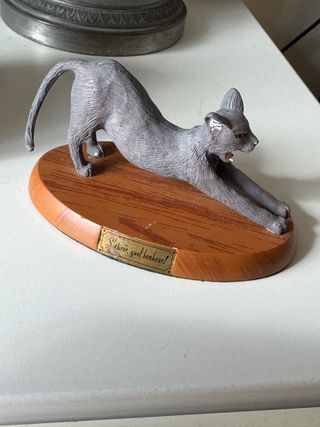 Statuina gatto da collezione