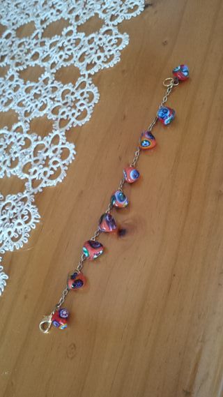 Preciosa pulsera + pendientes cerámica VENECIA