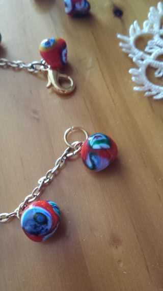 Preciosa pulsera + pendientes cerámica VENECIA