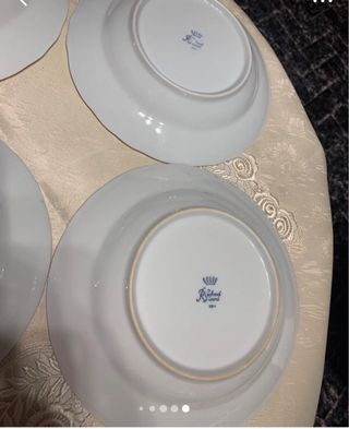 Antico servizzio piatti Richard Ginori 4 pezzi 