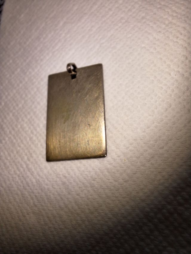 Colgante chapa plata