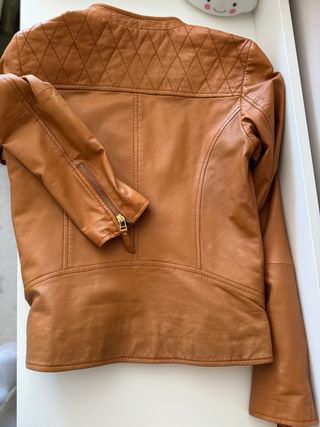 cazadora cuero massimo dutti