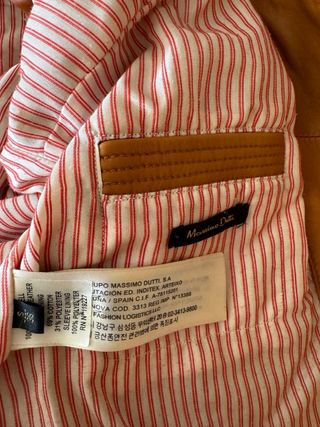cazadora cuero massimo dutti