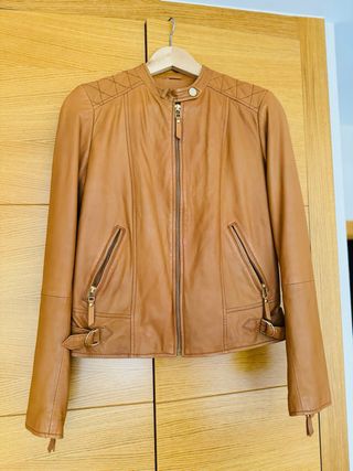 cazadora cuero massimo dutti