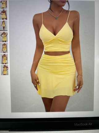 Conjunto minifalda y top XS “Shein” a estrenar