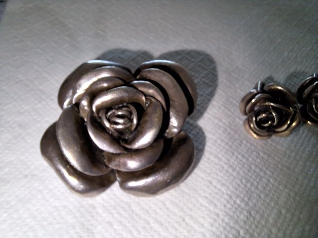 Juego pendientes y colgante plata