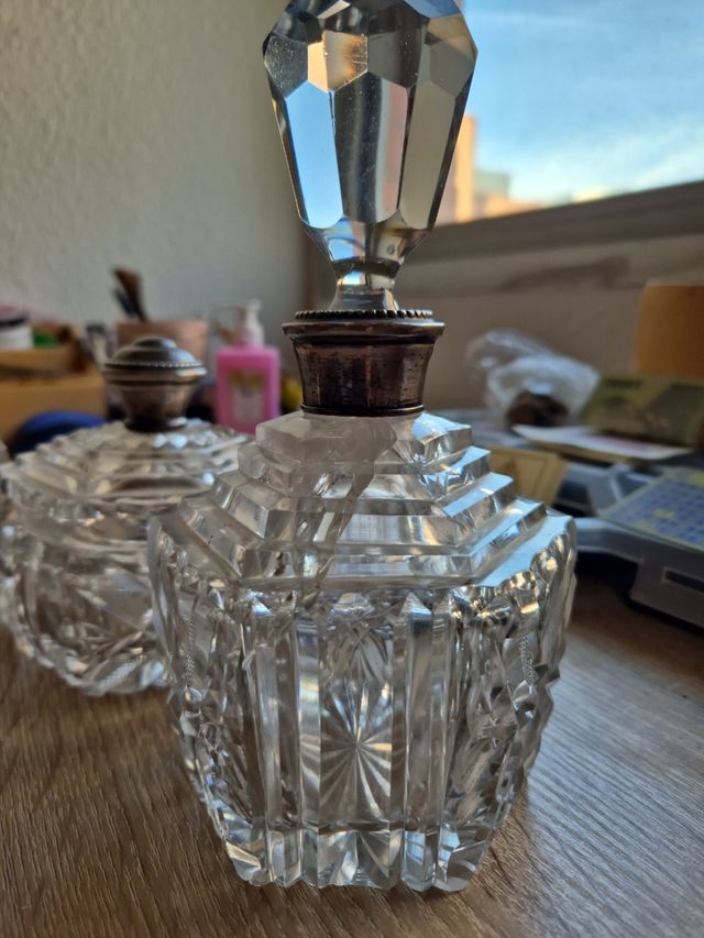 Juego antiguo de tocador