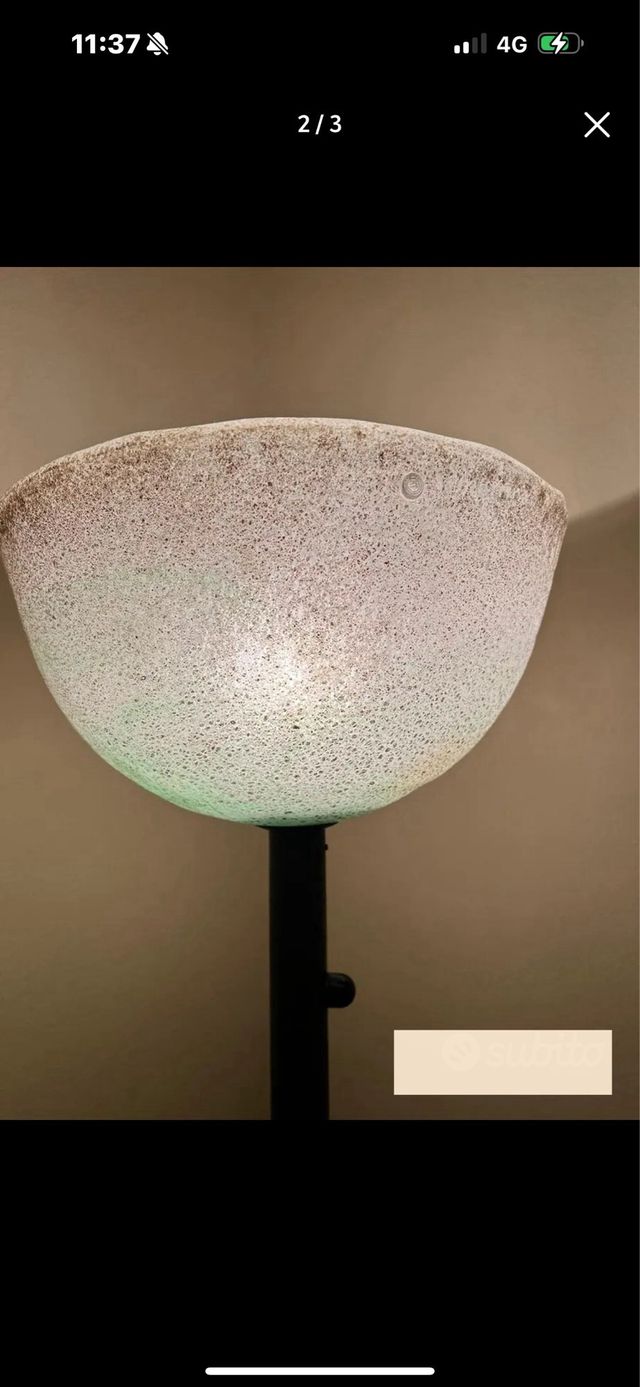 Lampada da terra in Murano