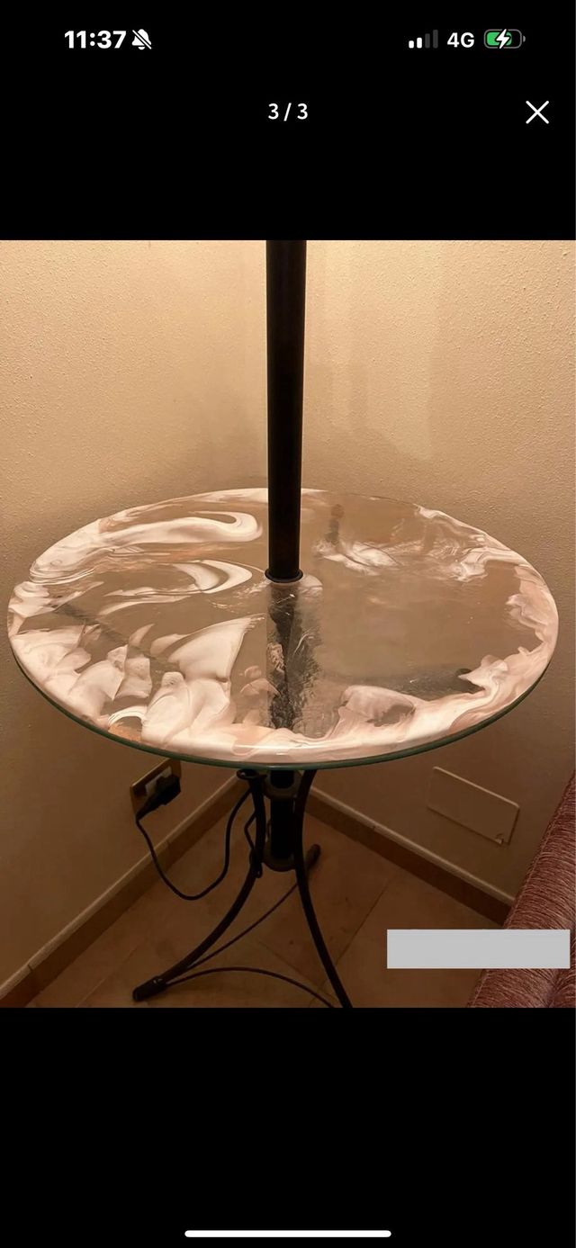 Lampada da terra in Murano