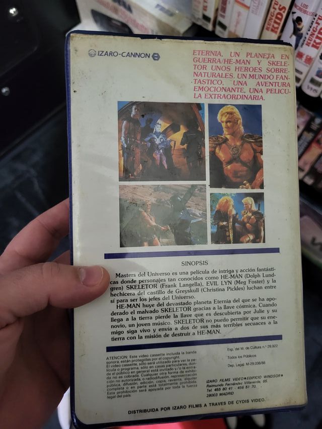 VHS Masters del Universo