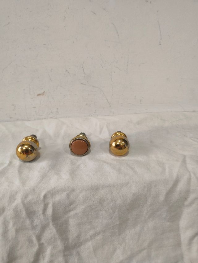 Antiguos tiradores metal porcelana