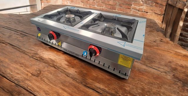 COCINA INDUSTRIAL A GAS SOBREMESA INOXIDABLE