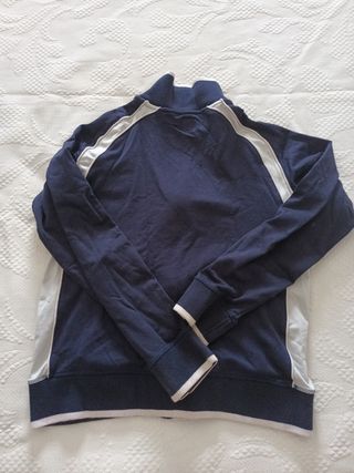 Sudadera A-Style  hombre azul/blanca