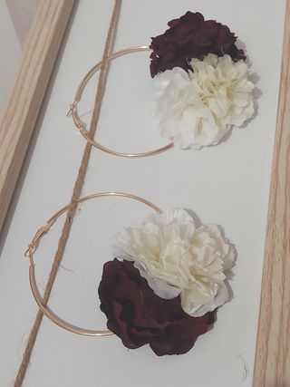 Pendientes de flores 