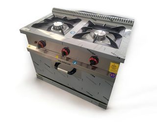 COCINA INDUSTRIAL A GAS CON HORNO INOXIDABLE