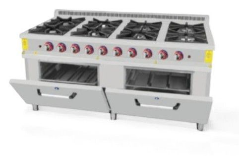 COCINA INDUSTRIAL A GAS CON HORNO INOXIDABLE