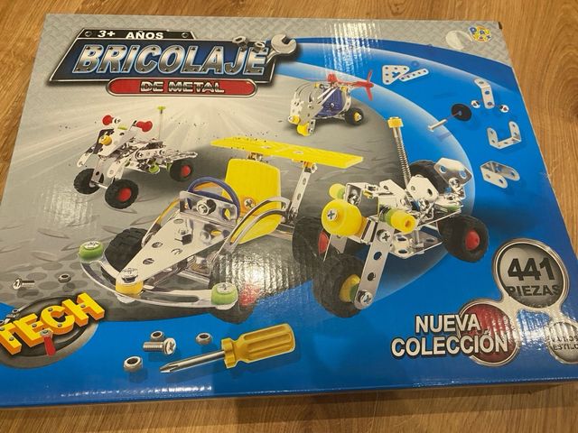 Juego tipo meccano de contruccion con metal