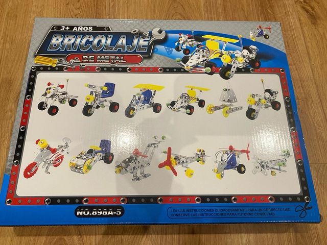Juego tipo meccano de contruccion con metal