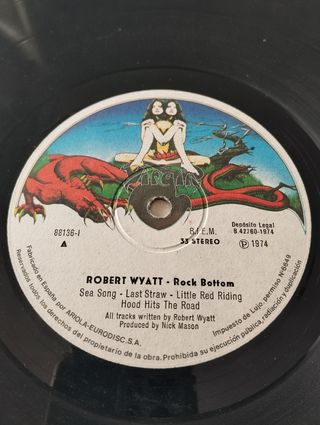 VINILO ROBERT WYATT (ROCK PSICODÉLICO)