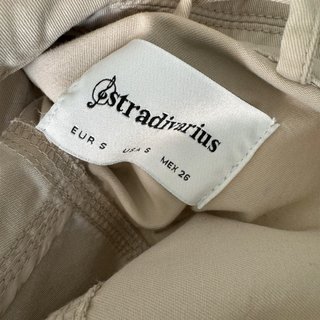 Chaqueta Parka/Trenca corta beige cinturón