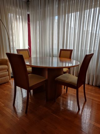 Mesa extensible madera