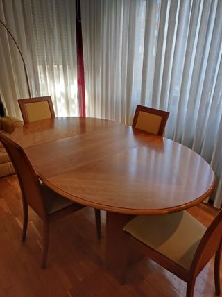 Mesa extensible madera