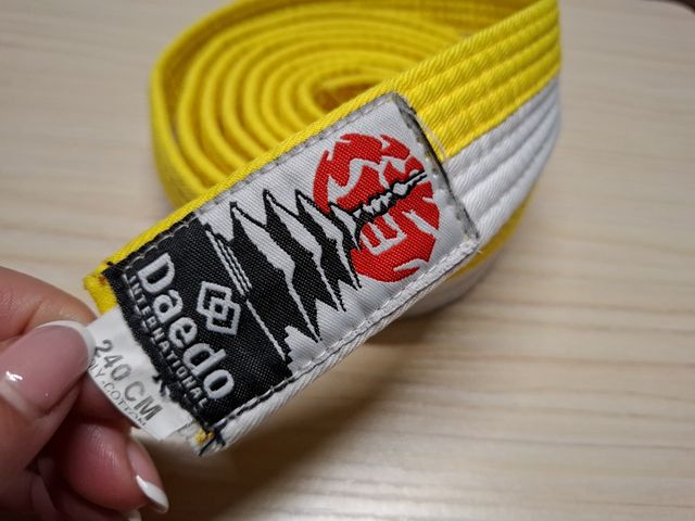 Cinturón amarillo/blanco taewondo