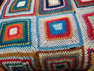 Maxi manta vintage ganchillo crochet 300cm x 200