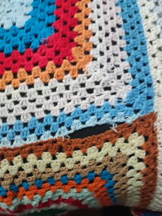 Maxi manta vintage ganchillo crochet 300cm x 200