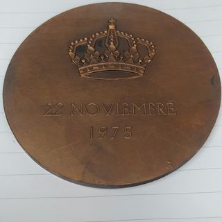 Medallas bronce Juan Carlos I 1975