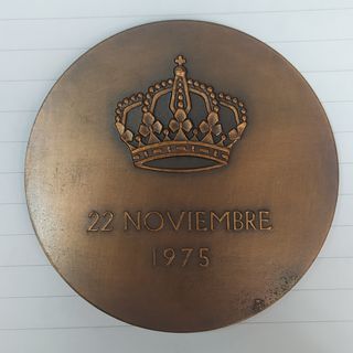Medallas bronce Juan Carlos I 1975