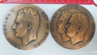 Medallas bronce Juan Carlos I 1975