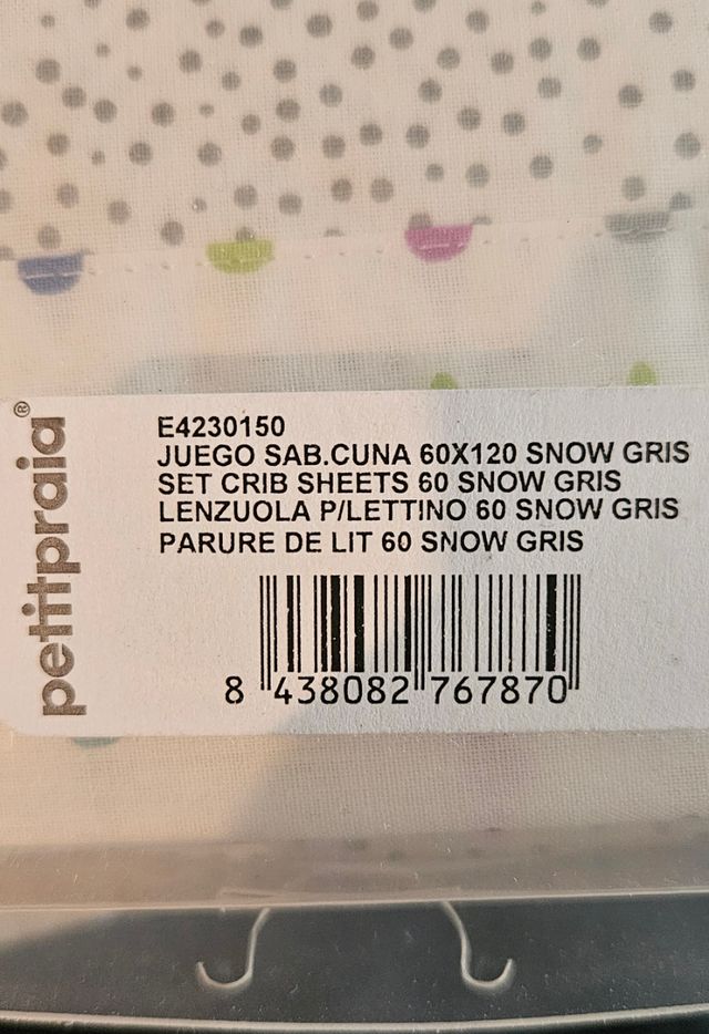 Sábanas para cuna ¡¡NUEVAS!!