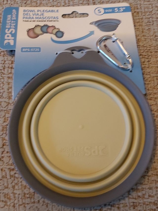 Comedero-bebedero portátil plegable mascotas