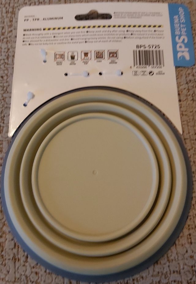 Comedero-bebedero portátil plegable mascotas