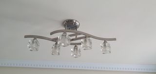 LAMPARA SALON TECHO 6 LUCES